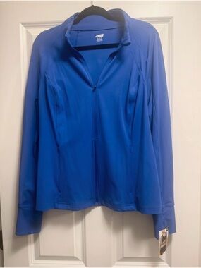 Avia Women’s Full-Zip Athletic Jacket - Blue